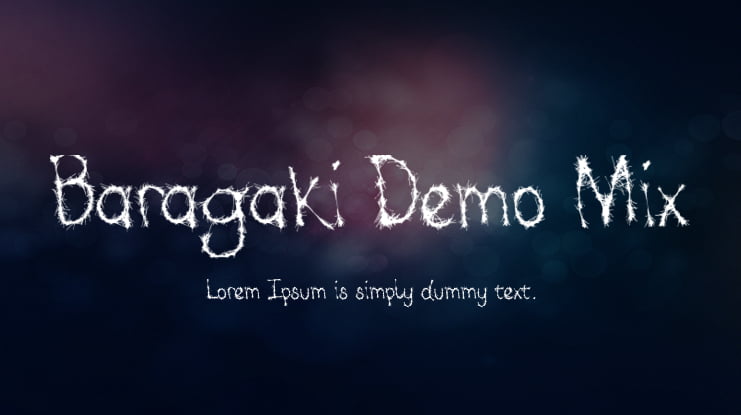 Baragaki Demo Mix Font