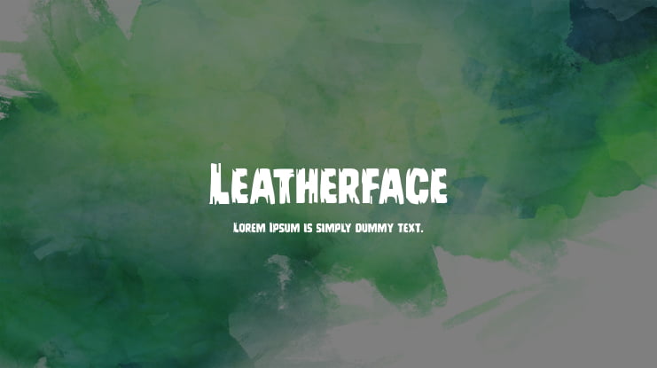 Leatherface Font Family