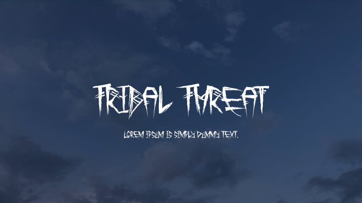 Tribal Threat Font