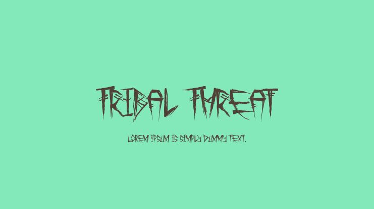 Tribal Threat Font