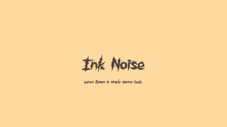 Ink Noise Font