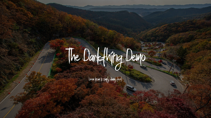 The Darkthing Demo Font