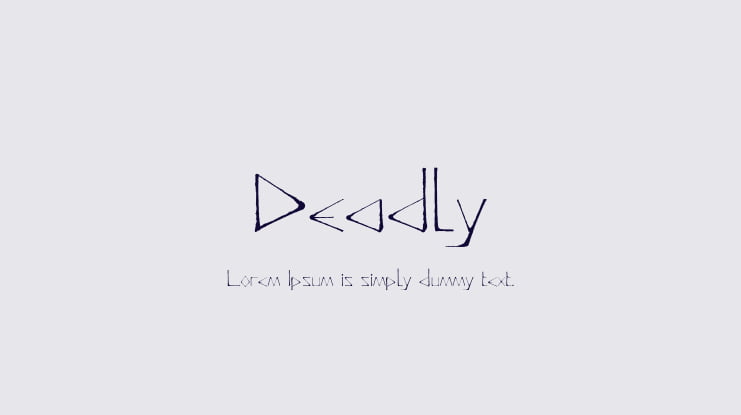 Deadly Font
