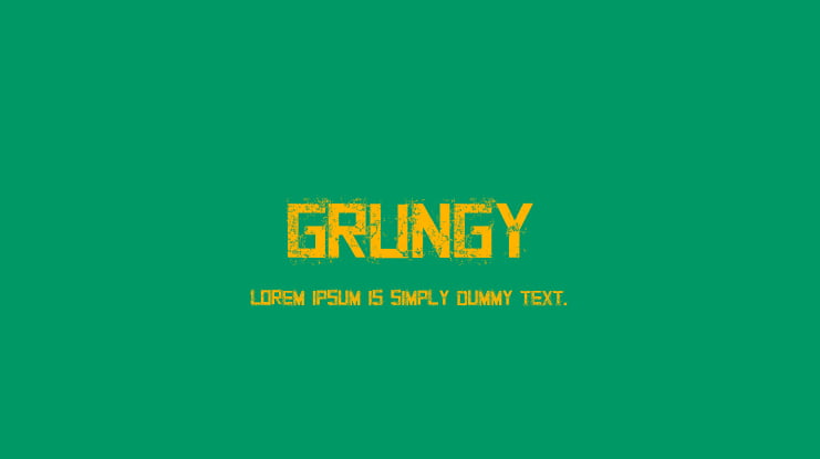Grungy Font