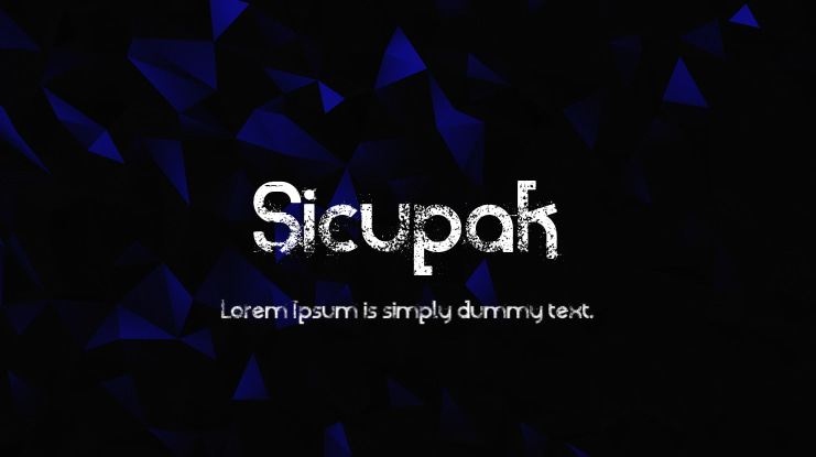 Sicupak Font