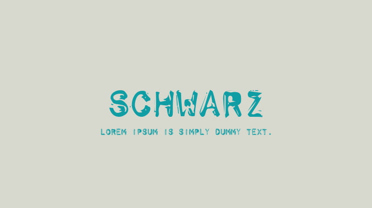 Schwarz Font