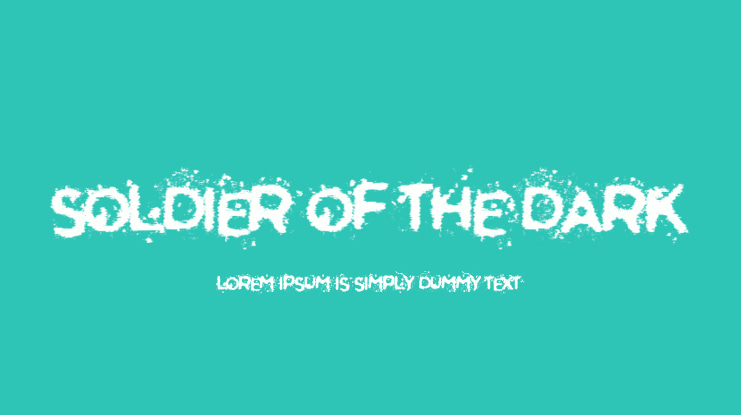Soldier of the Dark Font