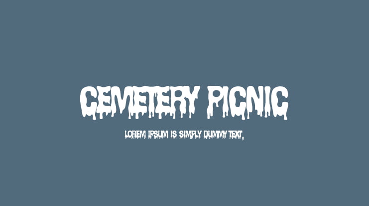 Cemetery Picnic Font