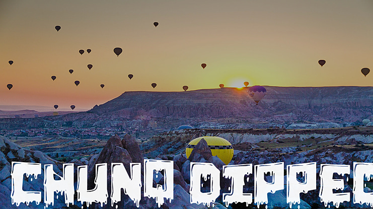 Chunq Dipped Font