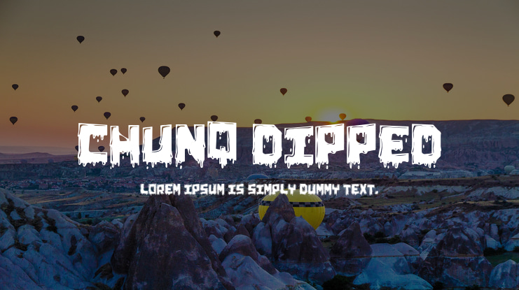 Chunq Dipped Font