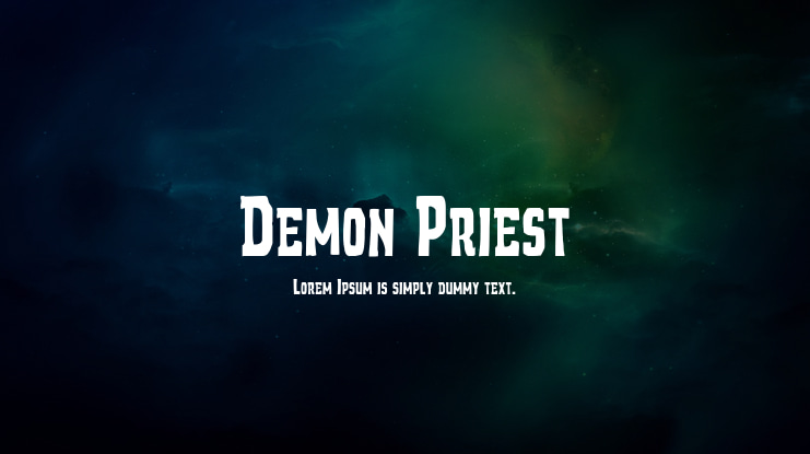 Demon Priest Font Family