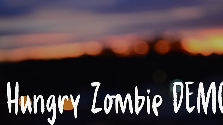 Hungry Zombie DEMO Font