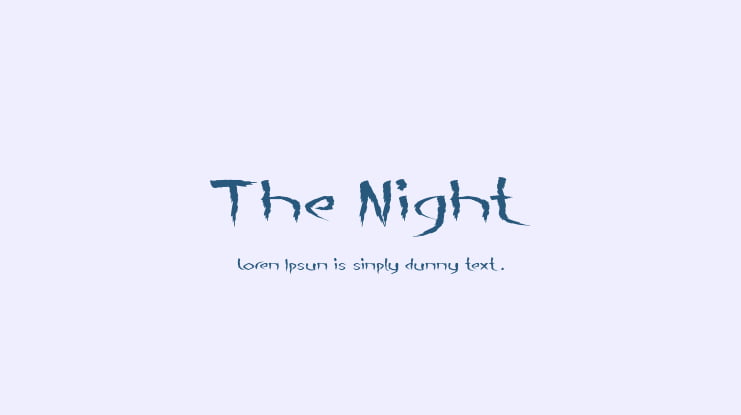 The Night Font Family