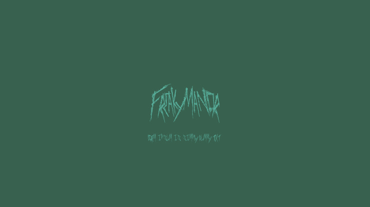 FreakyManor Font
