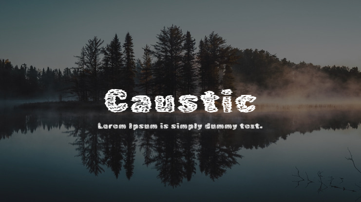 Caustic Font