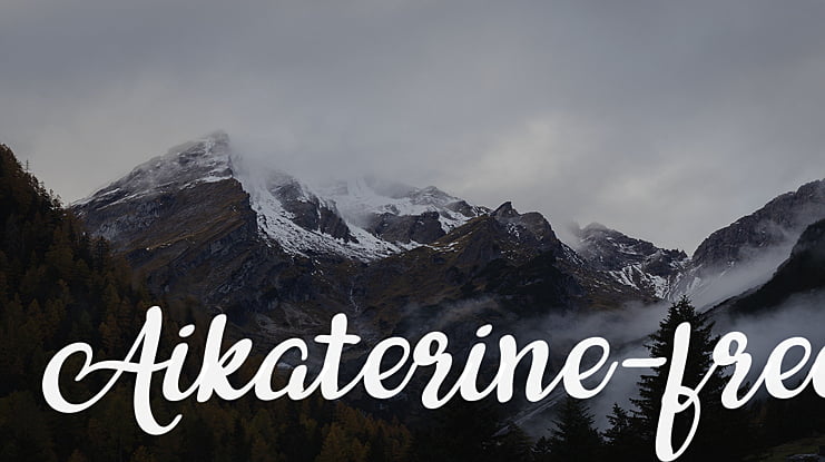 Aikaterine-free Font