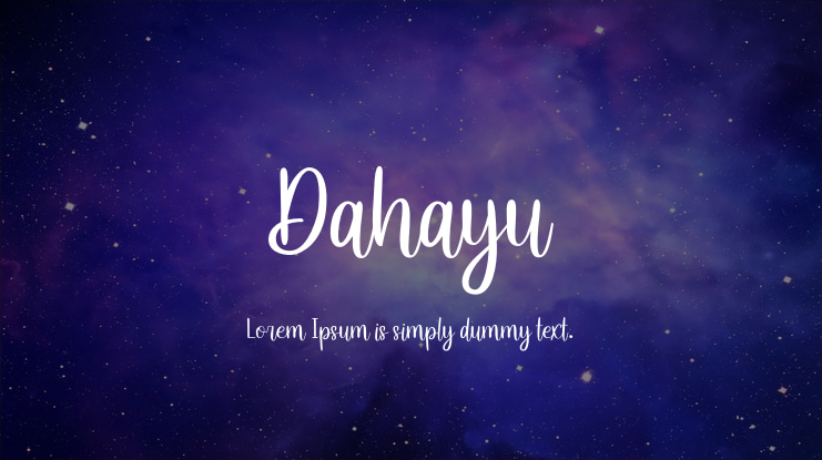 Dahayu Font