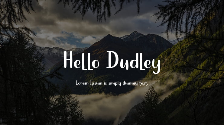 Hello Dudley Font