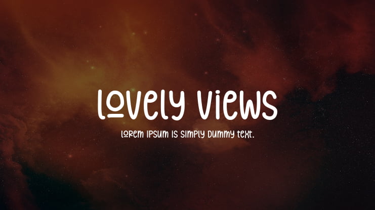 Lovely Views Font