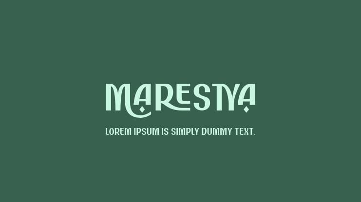Marestya Font