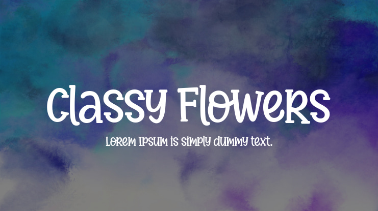 Classy Flowers Font