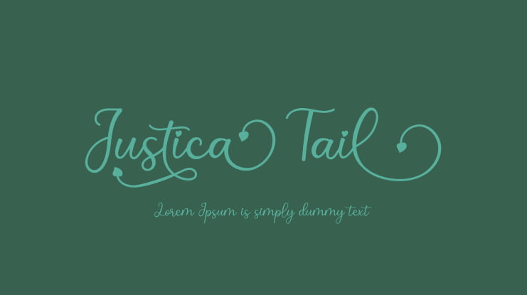 Justica Tail Font
