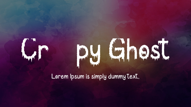 Creepy Ghost Font