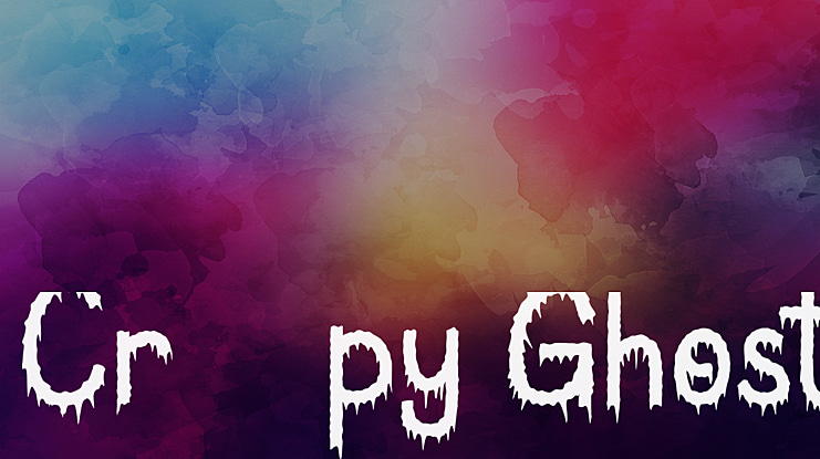 Creepy Ghost Font