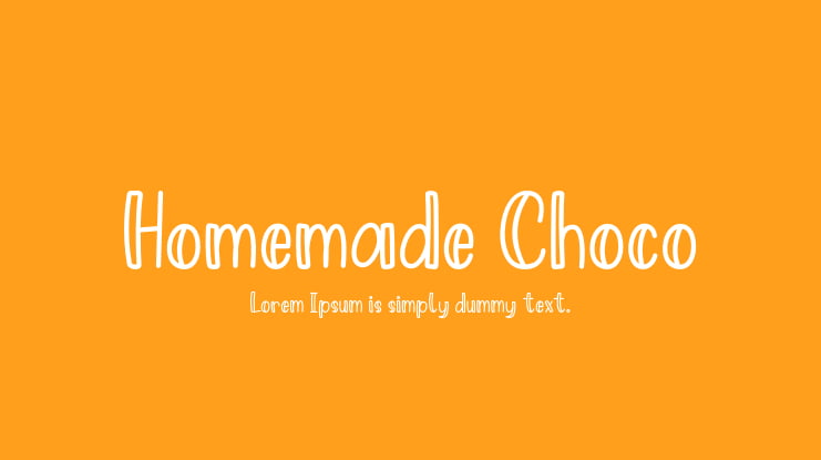 Homemade Choco Font