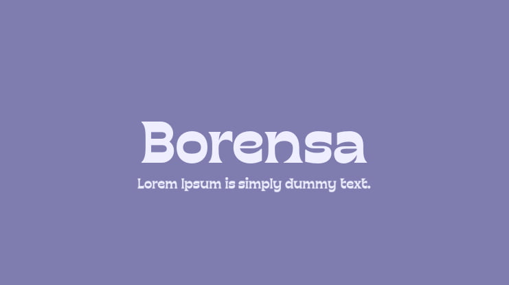 Borensa Font