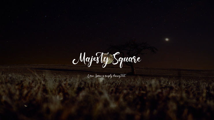 Majesty Square Font