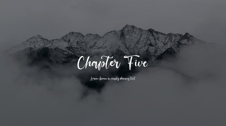 Chapter Five Font