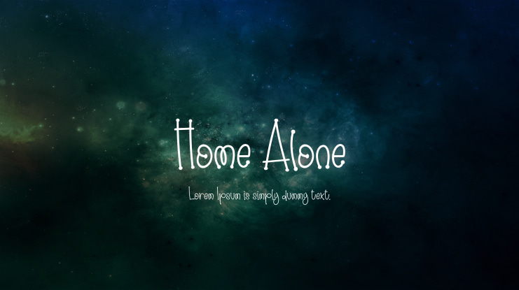 Home Alone Font