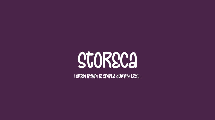 Storeca Font