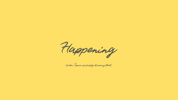 Happening Font