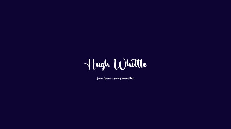 Hugh Whittle Font