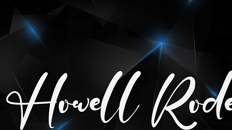 Howell Rode Font