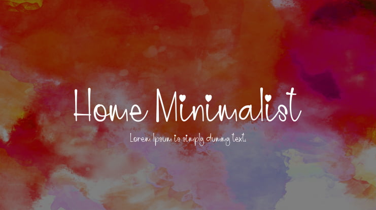 Home Minimalist Font