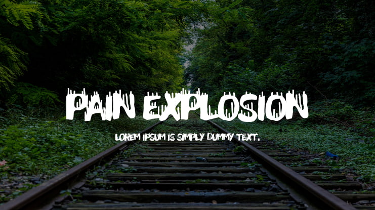 Pain Explosion Font