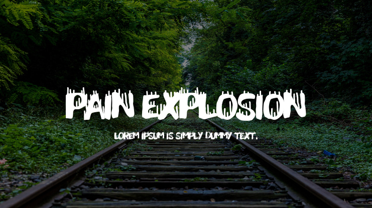Pain Explosion Font