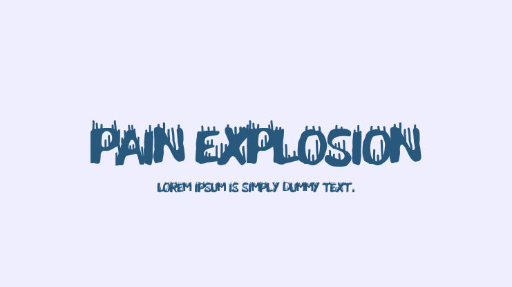 Pain Explosion Font