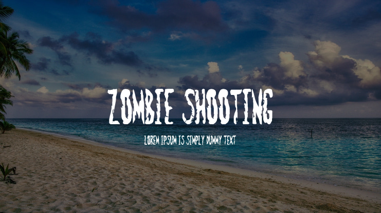 Zombie Shooting Font