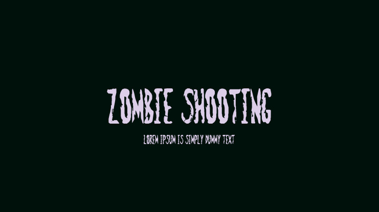 Zombie Shooting Font