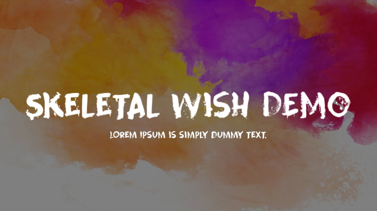 Skeletal Wish DEMO Font