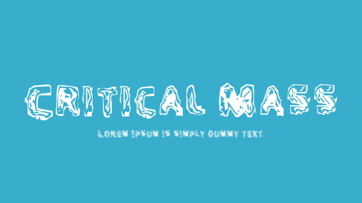 Critical Mass Font