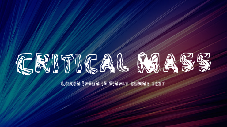 Critical Mass Font