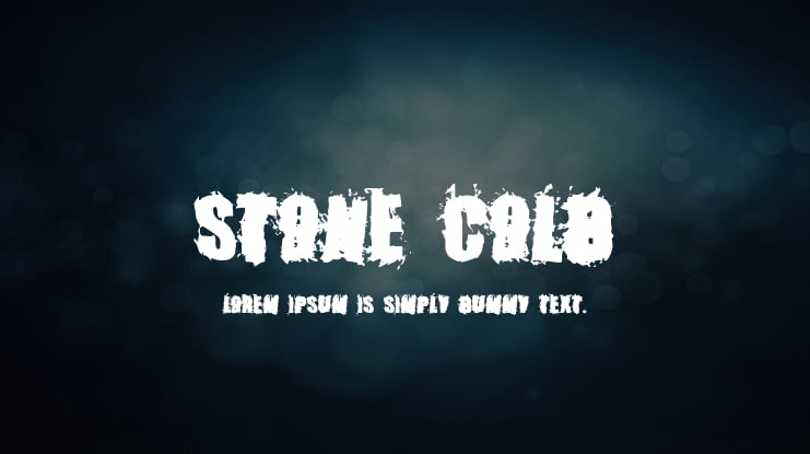 Stone Cold Font