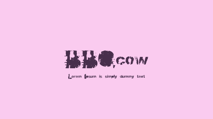 BBQcow Font