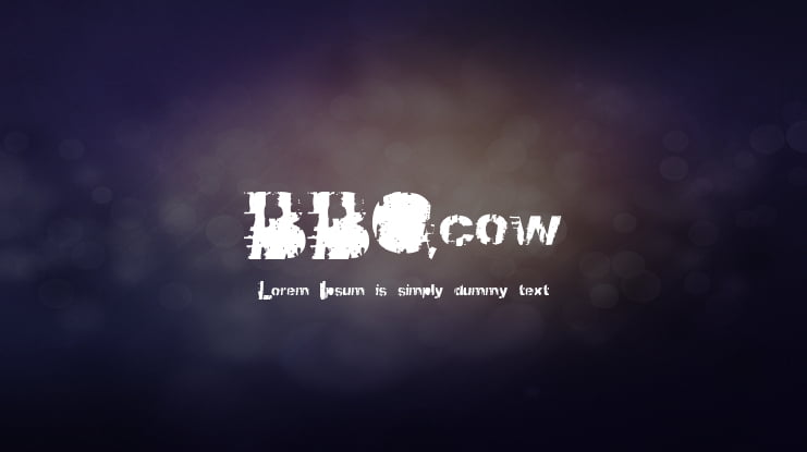 BBQcow Font