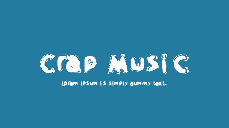 Crap Music Font
